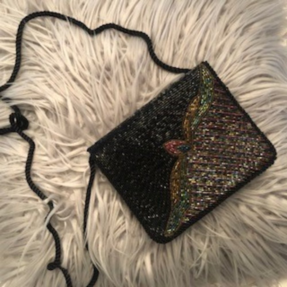 BEADED EVENING BAG